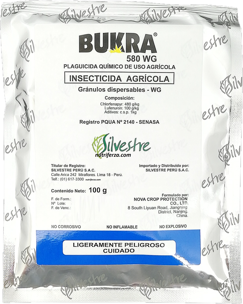 BUKRA 580 WG X 100 GR (Clorfenapyr + lufenuron)