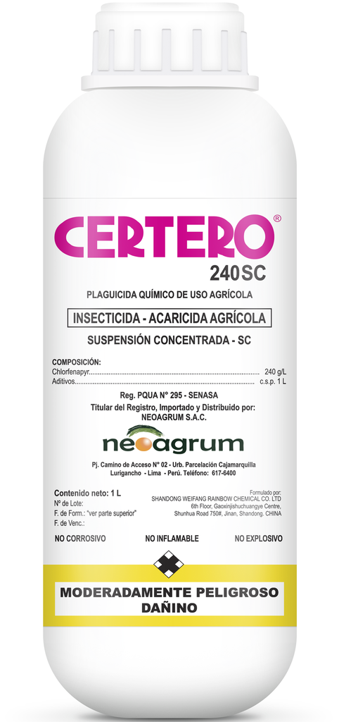 CERTERO 240 SC X 1 LT (Clorfenapyr)