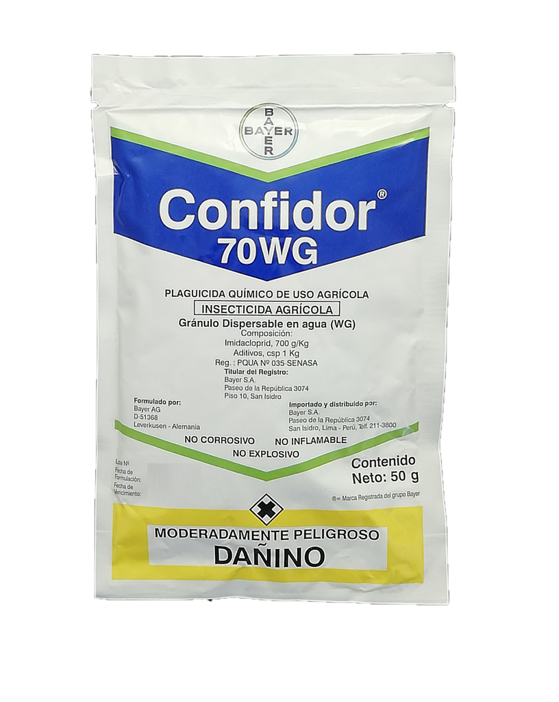 CONFIDOR 70 WG X 50 GR  (Imidacloprid)