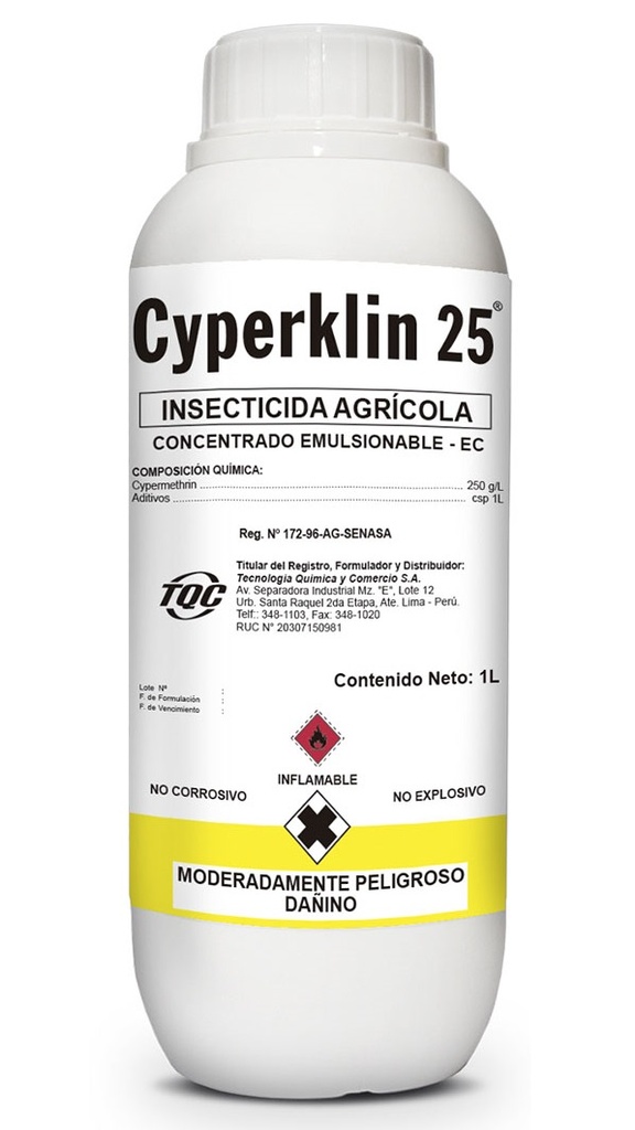 CYPERKLIN 25 E.C. X 1 LT (Cipermetrina)