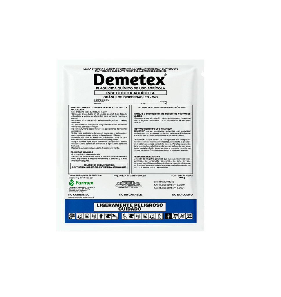 DEMETEX 50 WG X 100 GR (Dinotefuran)