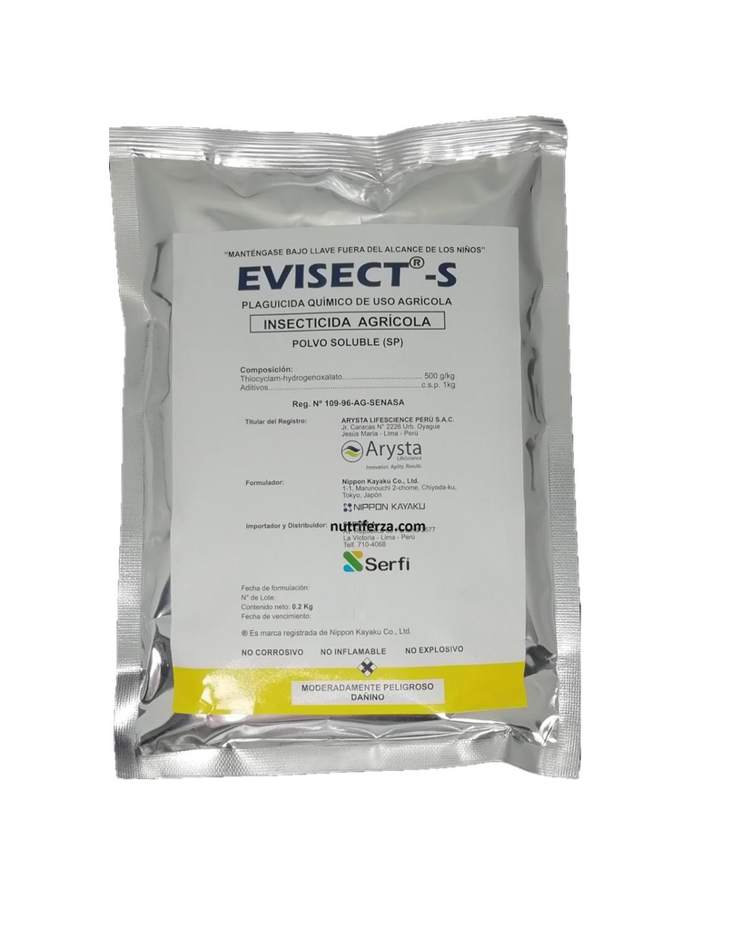EVISECT-S X 200 GR (Tiocyclam Hidrogenoxalato)