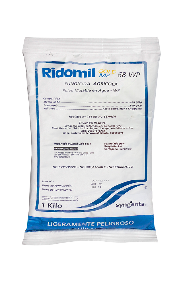 RIDOMIL GOLD 68 WP X 1 KG (Metalaxil Mancozeb)