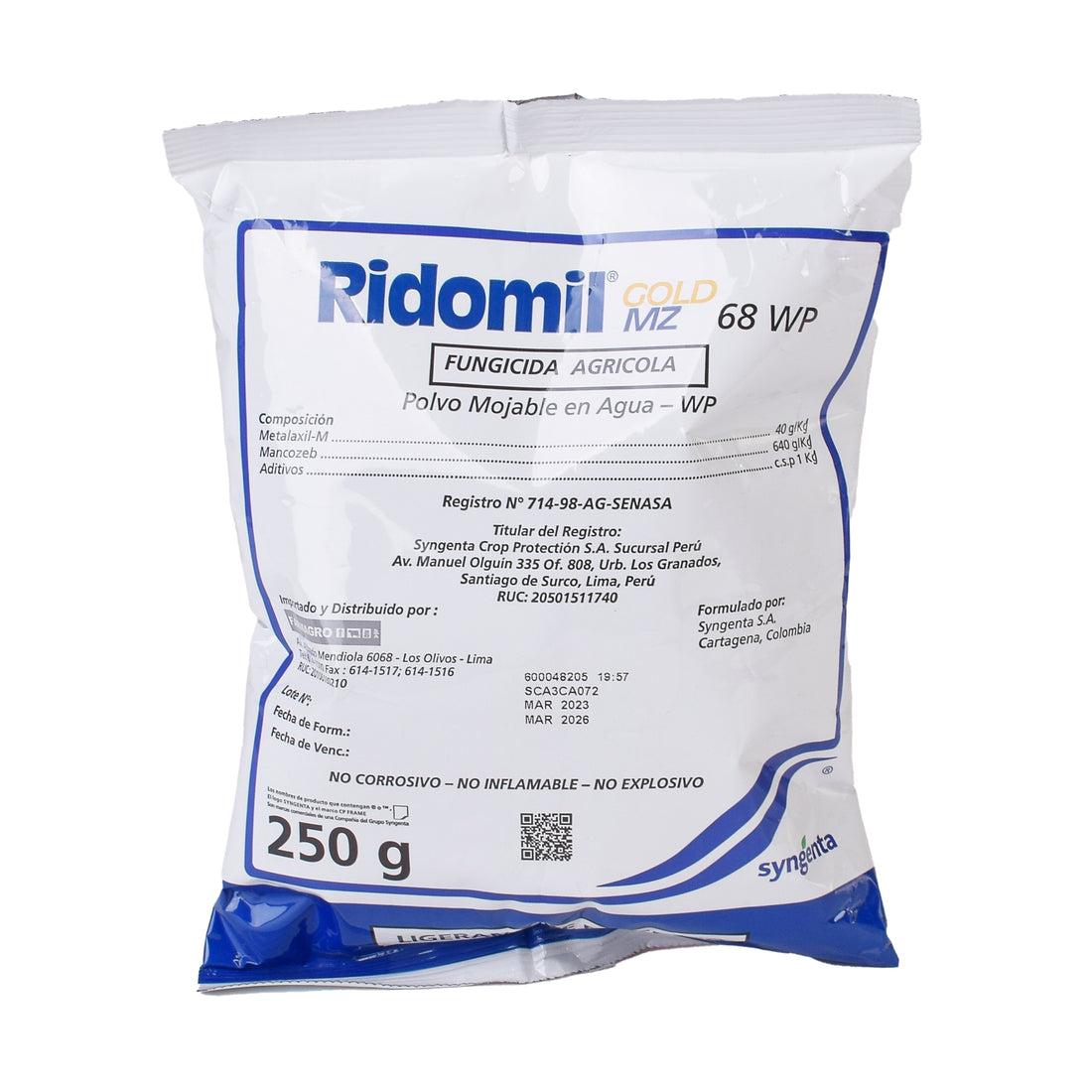 RIDOMIL GOLD 68 WP X 250 GR (METALAXIL MANCOZEB)