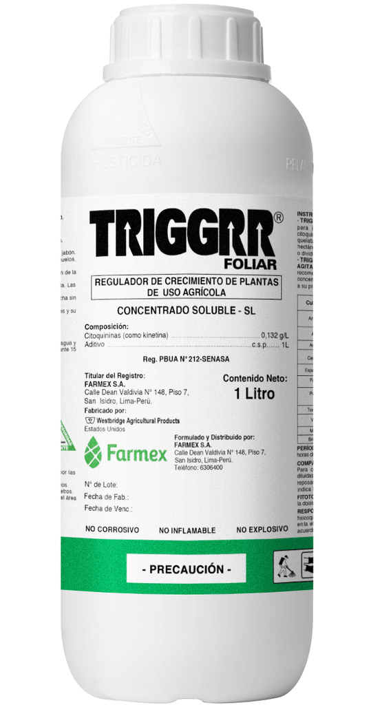 TRIGGRR FOLIAR X 1 LT (Citoquininas, Auxinas NPK)