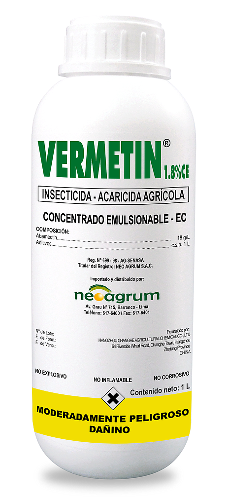 VERMETIN 1.8% CE X 1 L. (Abamectina)