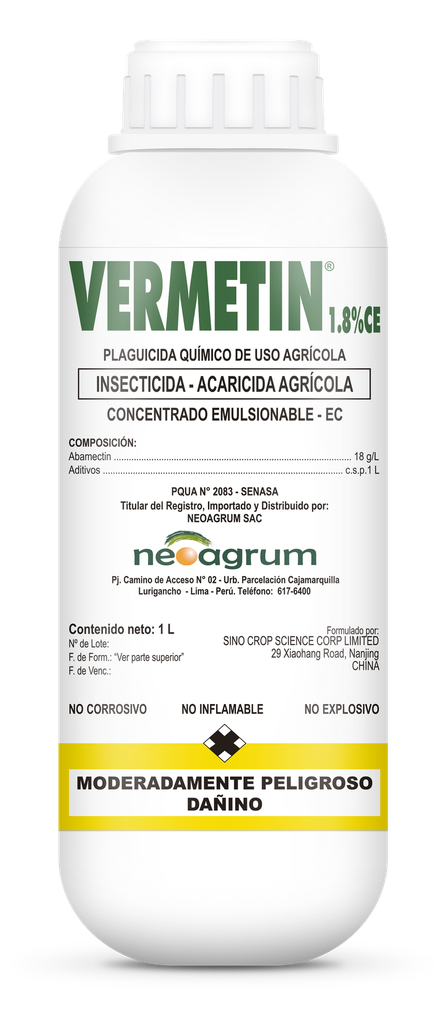 VERMETIN 1.8% CE X 250 ML (Abamectina)