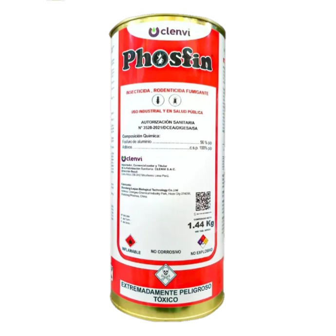 PHOSFIN T-480 X 1.44KG/16 TUBOS X 30 PASTILLAS (Fosfuro de Aluminio)