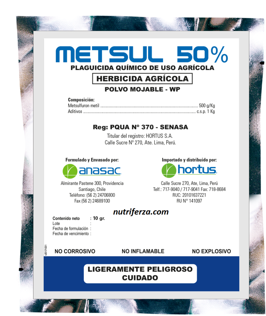 METSUL 50WP X 10 GR (METSULFURON METIL)
