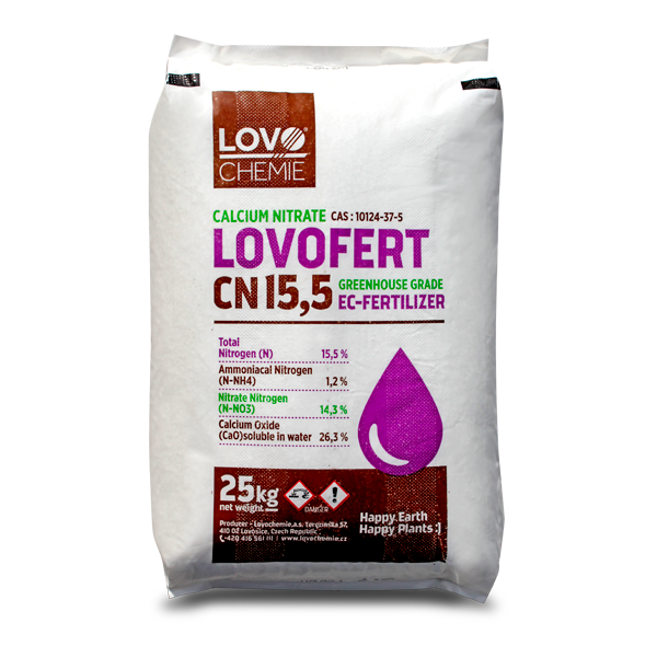 NITRATO DE CALCIO 15.5-0-0+26.3 GRAN.SOLUB X 25 KG INTI *
