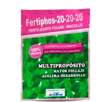 FERTIPHOS 20-20-20 BOLSA X 1 KG (Nutriente Foliar)