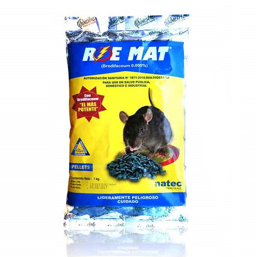 ROE MAT PELLETS x 1KG (Brodifacoum)