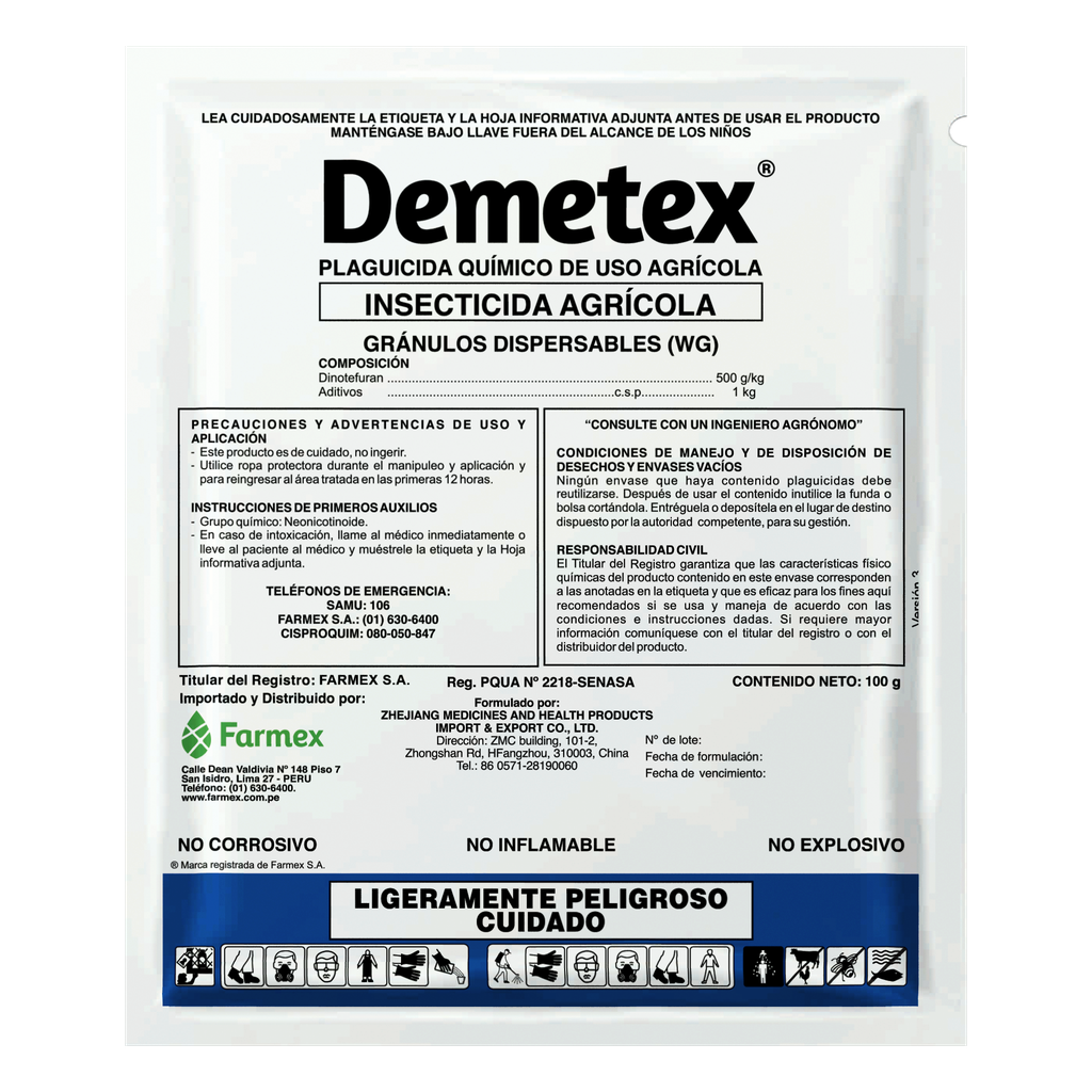 DEMETEX 50 WG X 250 GR (Dinotefuran)