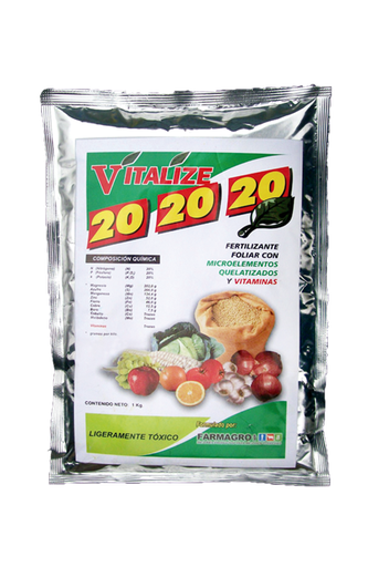 [01FAG155] VITALIZE 20-20-20 X 1 KG (NPK. Microelementos)