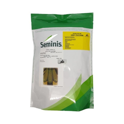 [02SEM008] ZAPALLITO GREY ZUCCHINI X 500 GR SEMINIS