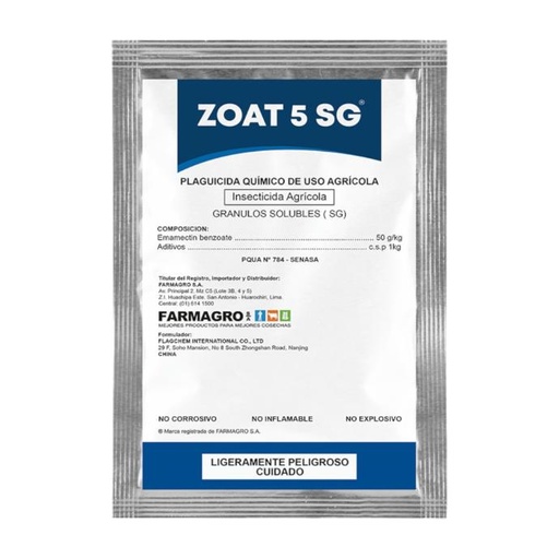 [01FAG158] ZOAT 5 SG X 100 GR (Emamectin Benzoato)