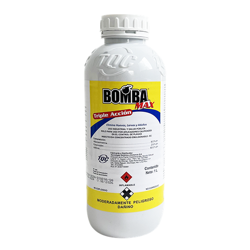 [04TQC008] BOMBA MAX EC X 1 LT (Alfacipermetrina, Piriproxyfen)