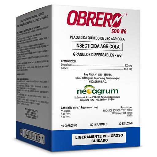 [01NEA068] OBRERO 500 WG X 100 GR (Dinotefuran)