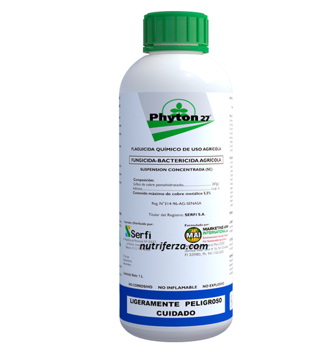 [01SER029] PHYTON 27 X 1 LT (Sulfato de cobre pentahidratado)
