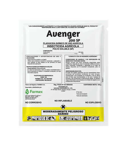 [01FARAVE] AVENGER 20 SP X 250 GR (acetamiprid)