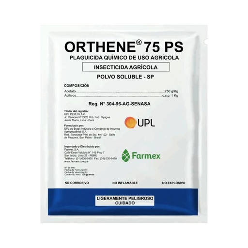 [01FAR100] ORTHENE 75 PS X 100 GR (Acefato 750 g/Kg)