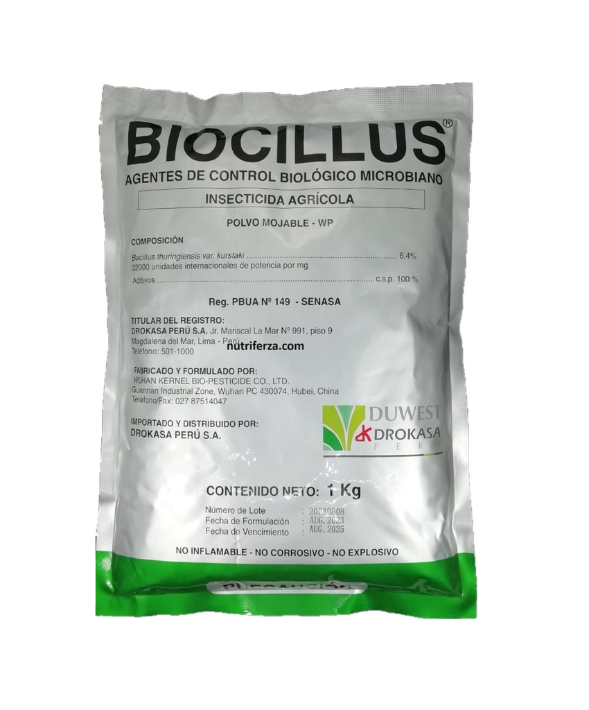 BIOCILLUS X 1 KG (Bacillus Thuringiensis-Kurstaki)