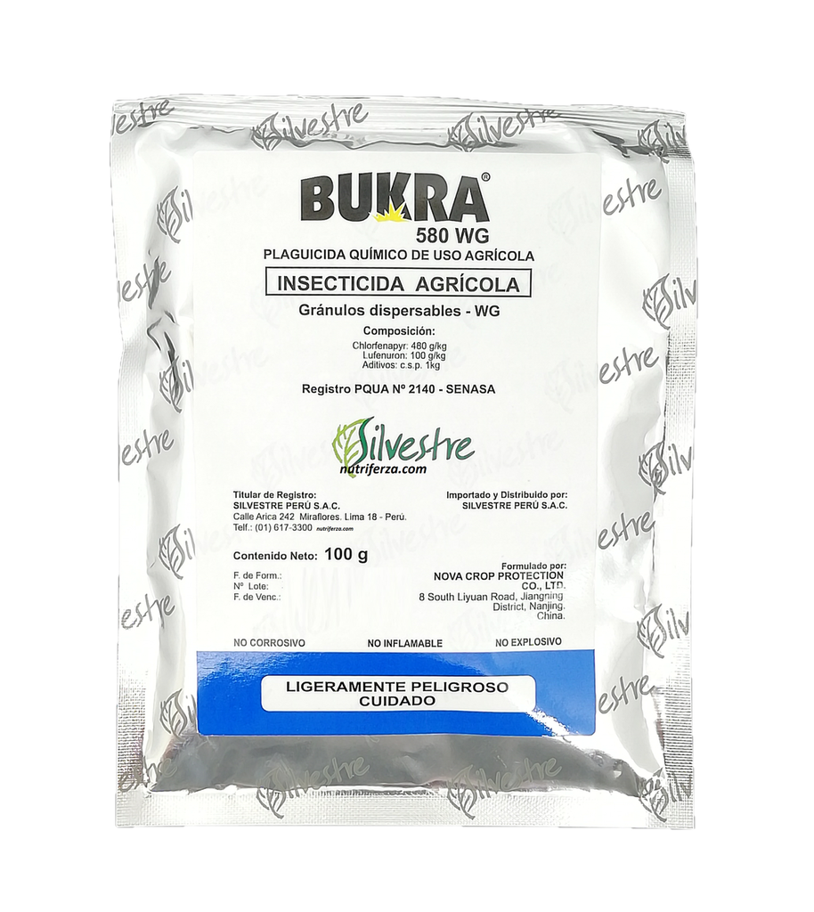 BUKRA 580 WG X 100 GR (Clorfenapyr + lufenuron)
