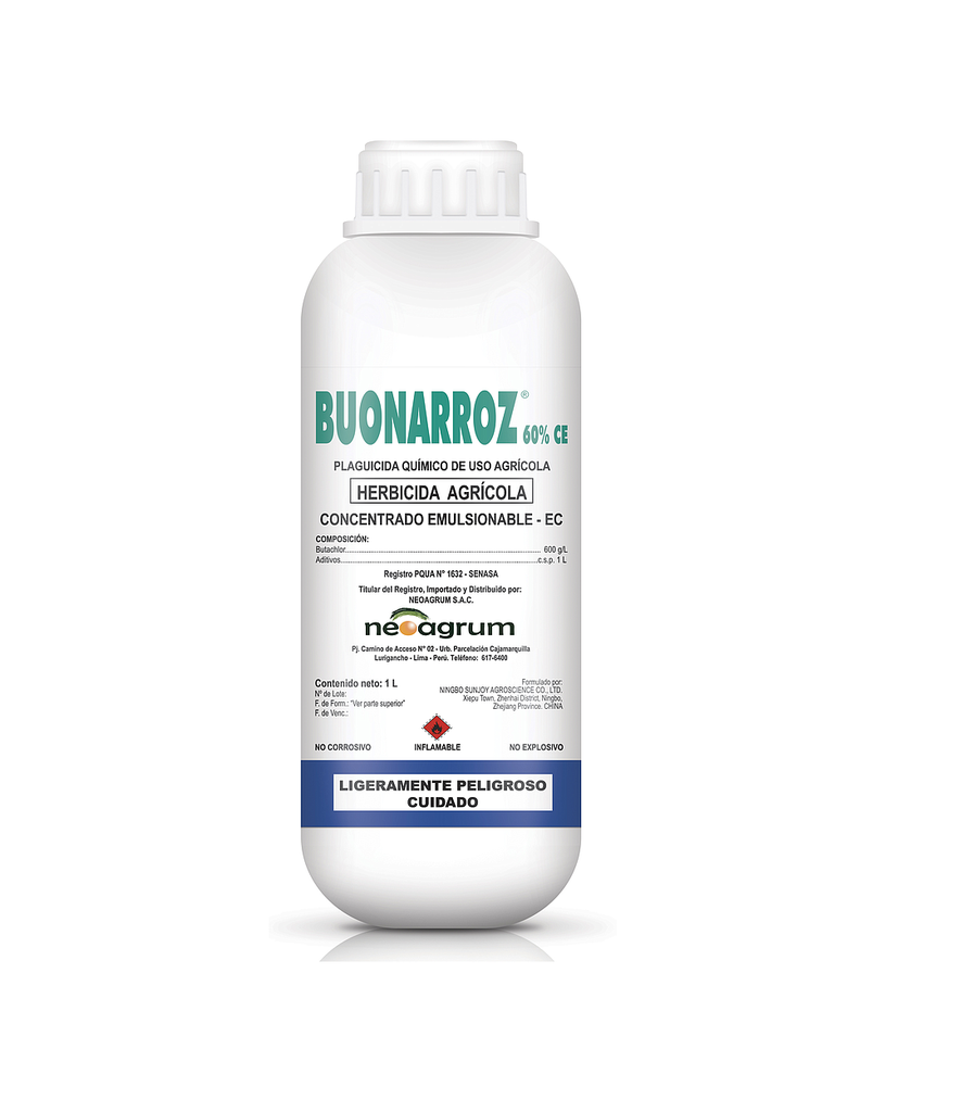 ﻿BUONARROZ 60 EC X 1 LT (Butaclor)﻿