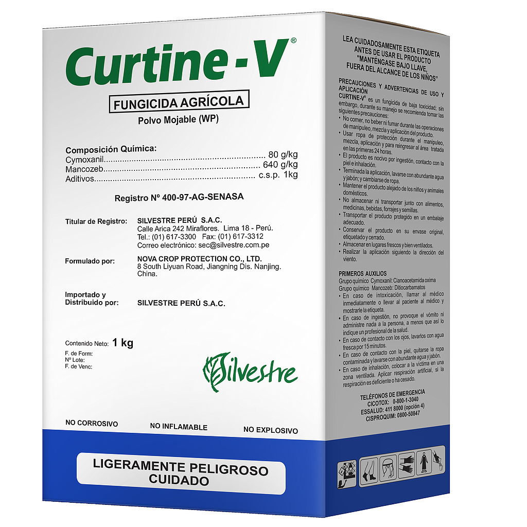 CURTINE-V X 1 KG (Cymoxanil+Mancozeb)