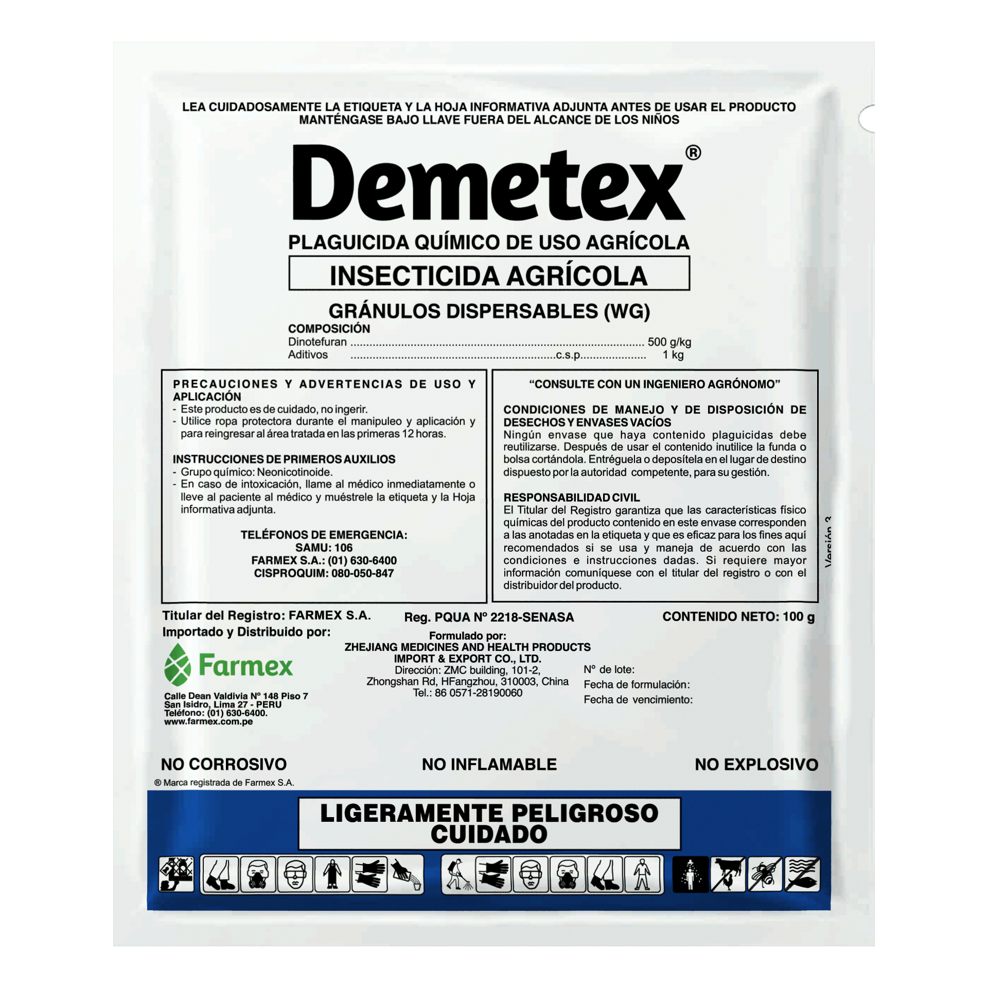 DEMETEX 50 WG X 100 GR (Dinotefuran)