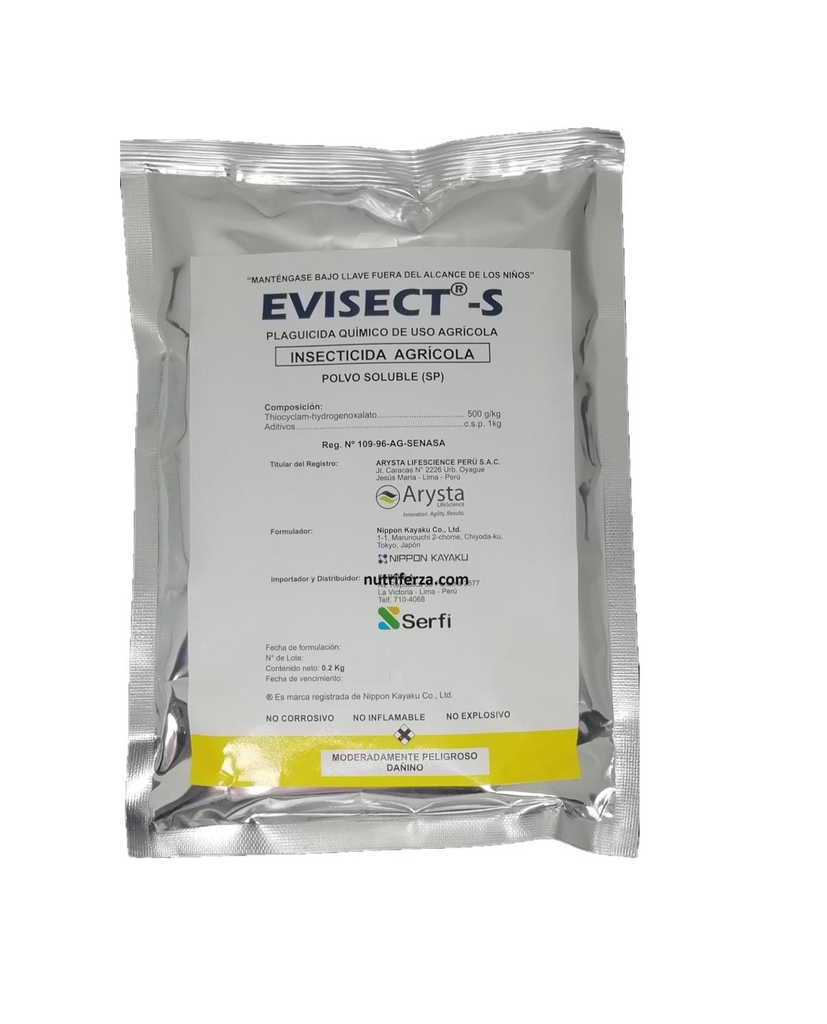EVISECT -S X 200 GR (Tiocyclam Hidrogenoxalato)