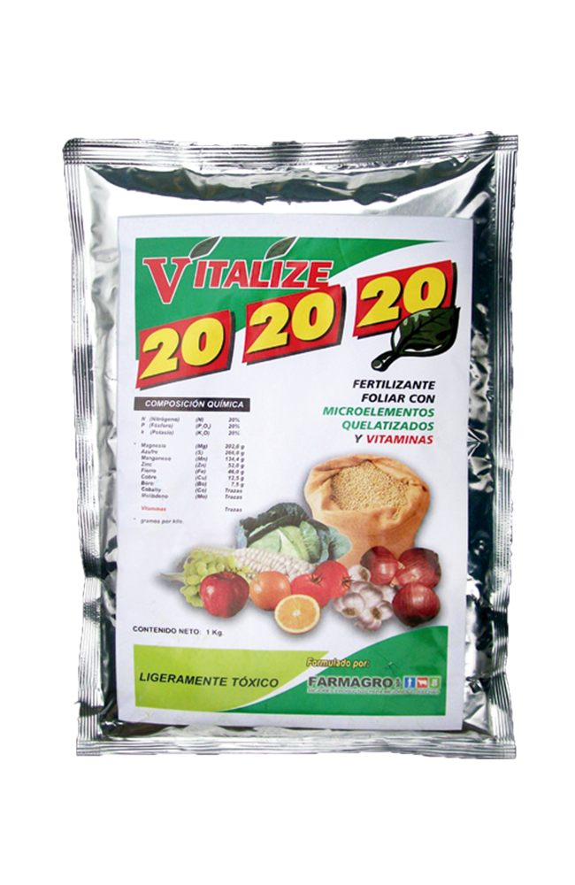 VITALIZE 20-20-20 X 1 KG (NPK. Microelementos)