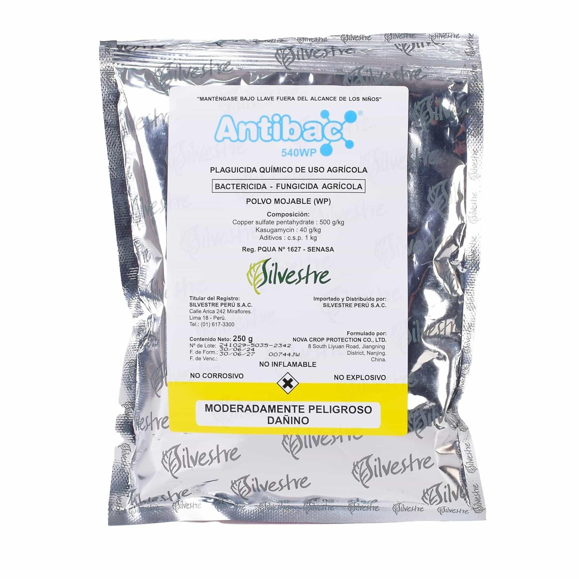 ANTIBAC 540 WP X 250 GR (Kasugamicina, Sulfato de Cobre)