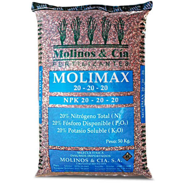 FERTILIZANTE COMPUESTO NPK 20-20-20 X 50 KGS