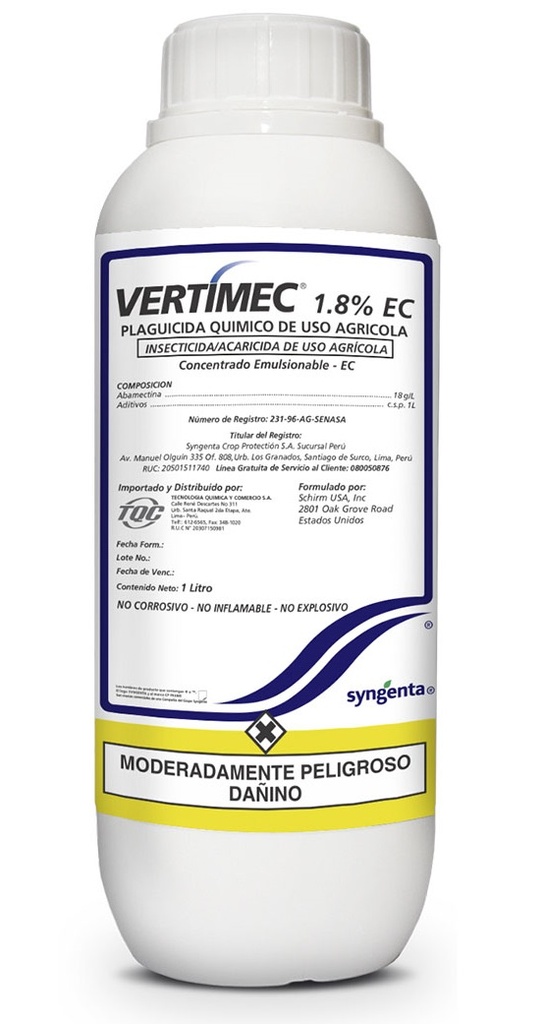 VERTIMEC 1.8 EC X 1 LT (Abamectina)