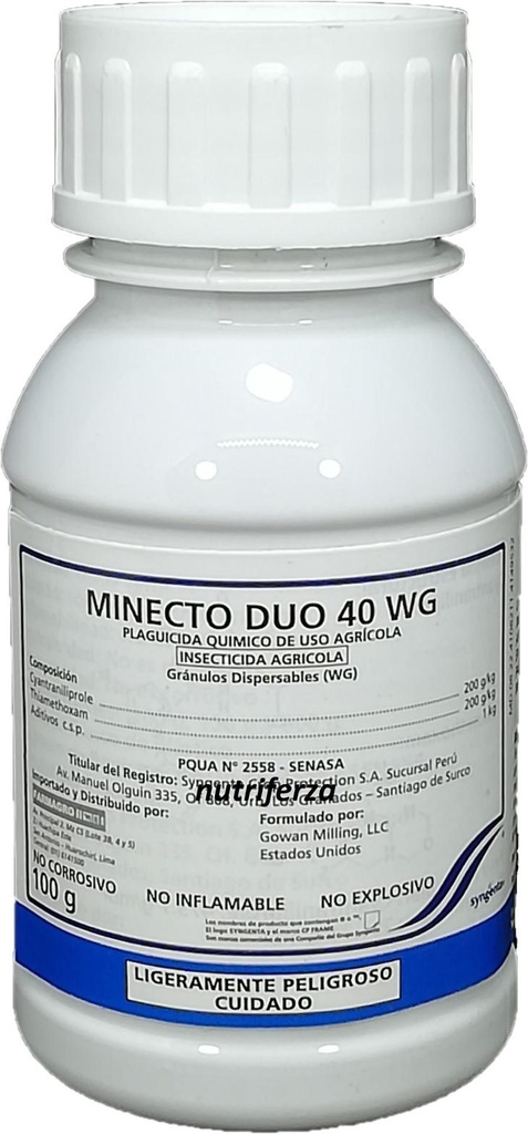 MINECTO DUO 40 WG X 100 GR (Cyantraniliprole + Thiamethoxam)