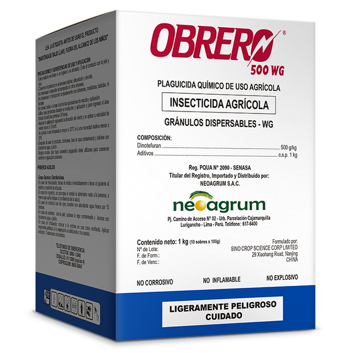 OBRERO 500 WG X 100 GR (Dinotefuran)