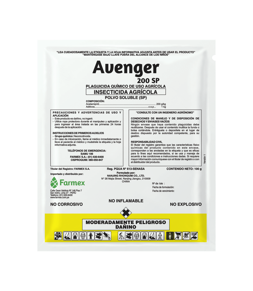 AVENGER 20 SP X 250 GR (acetamiprid)
