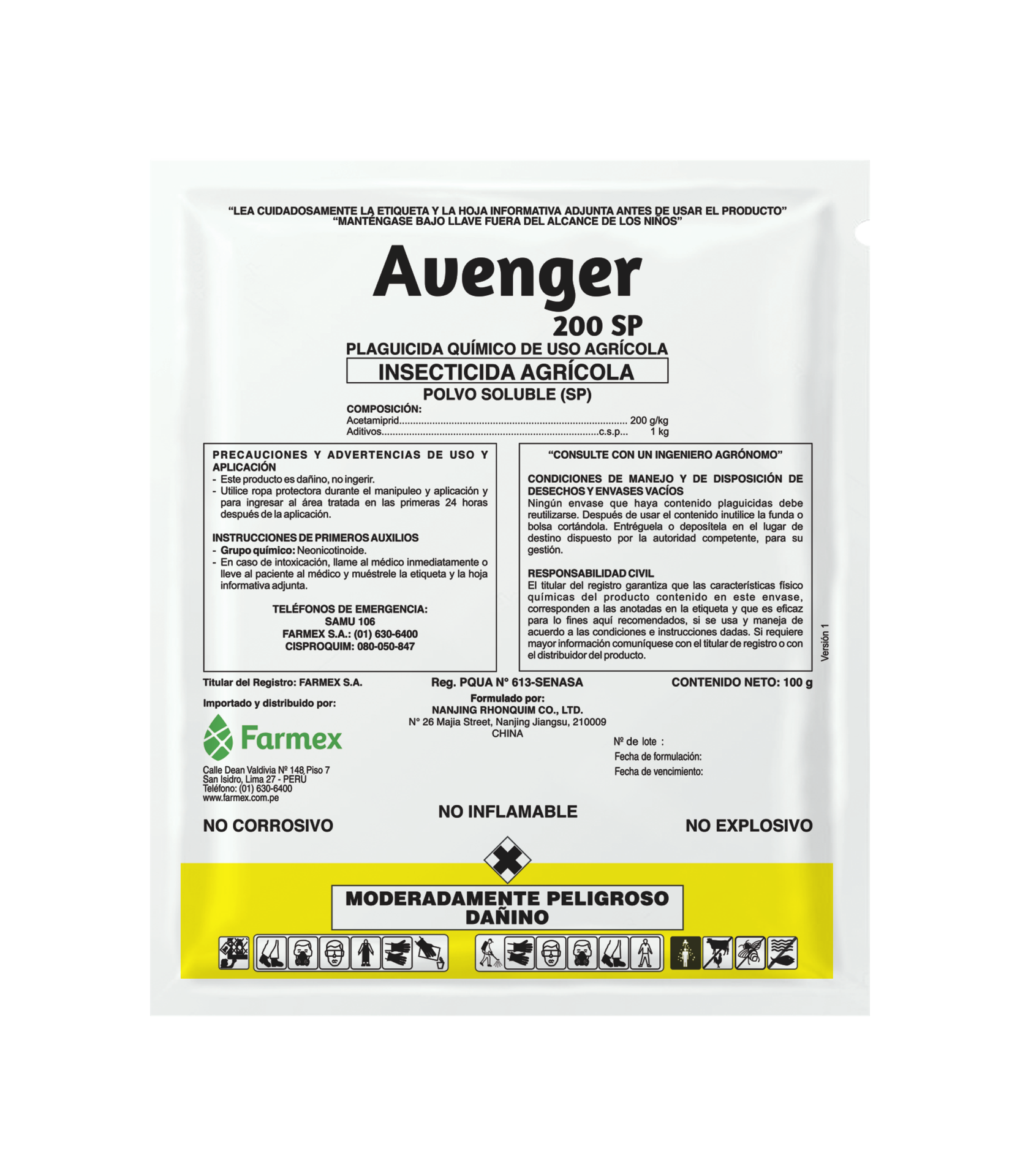 AVENGER 20 SP X 250 GR (acetamiprid)