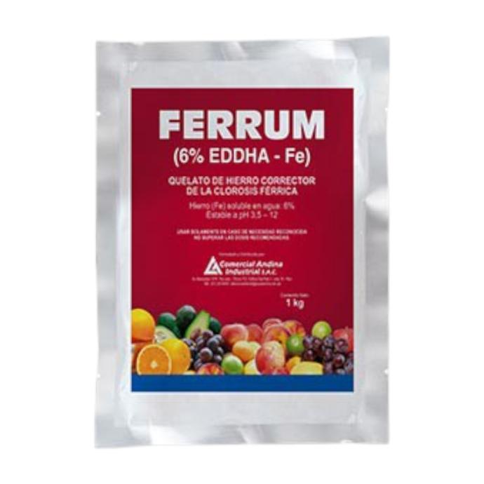 FERRUM 6% Hierro (Fe) EDDHA X 5 KG
