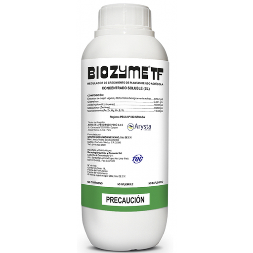 [01TQC029] BIOZYME TF X 200 ML (A. Giberelico, Auxinas, Citoquininas)