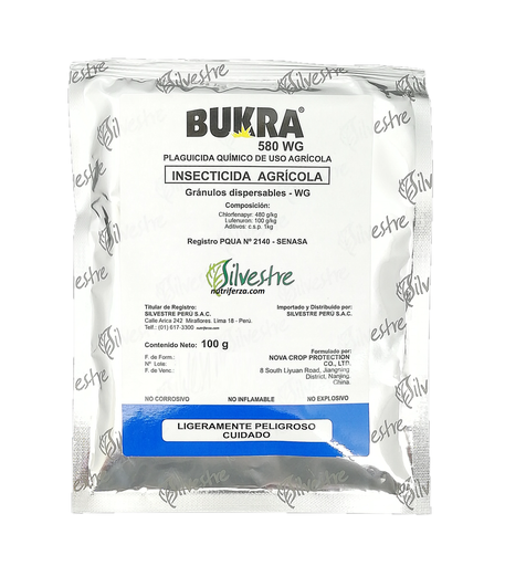 [606] BUKRA 580 WG X 100 GR (Clorfenapyr + lufenuron)
