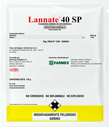 [01FAR080] LANNATE 40 PS X 135 GR (Metomil)