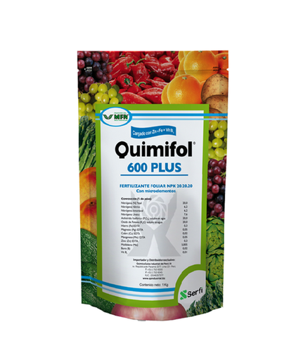 [01SER038] QUIMIFOL 600 PLUS X 1 KG (Abono Foliar 20-20-20)