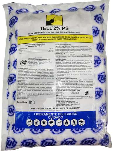 [04TQC044] TELL 2% PS X 1 KG (Pirimifos metil)