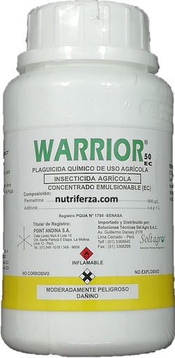 [01SOL179] WARRIOR 50 EC X 250 ML (Permetrina)
