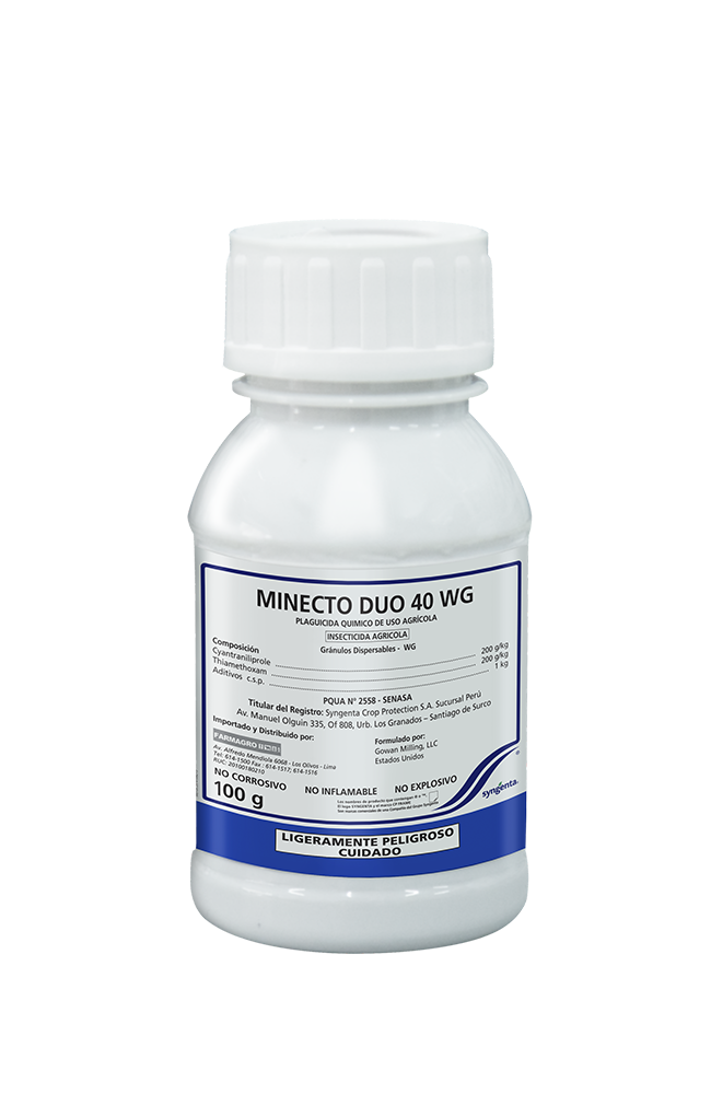 MINECTO DUO 40 WG X 100 GR (Cyantraniliprole + Thiamethoxam) | NUTRIFERZA