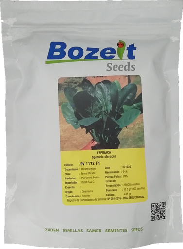 [02BOZ020] ESPINACA BOZELT X 25.000 SEM PV 1172 F1