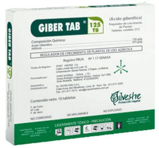[01SIL050] GIBER TAB125 X PASTILLA (Ácido Giberélico )