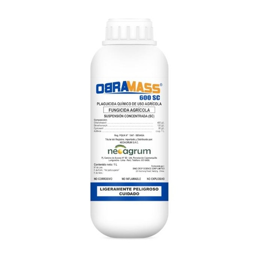 [01NEAOBRA] OBRAMASS 600 SC X 1 LT  (chlorothalonil+dimethomorph+cymoxanil)